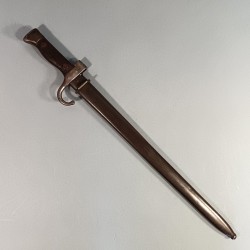 BAIONNETTE BERTHIER MODELE 1892 SECOND TYPE MODIFIEE AVEC QUILLON ET PLAQUETTES BOIS